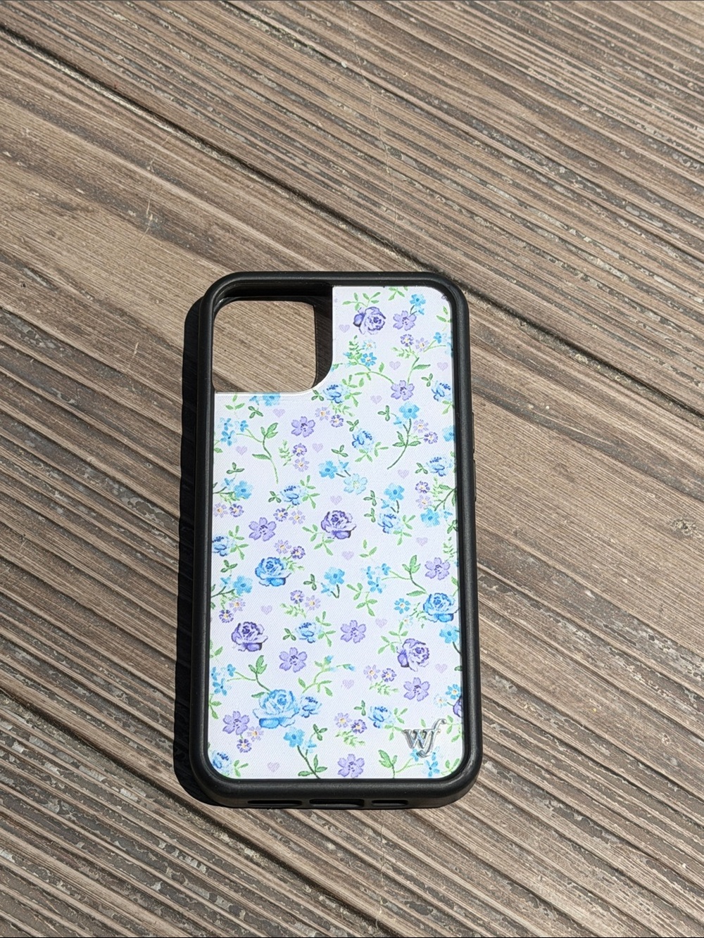 Wildflowers Floral Phone Case with Purple & Blue Flowers